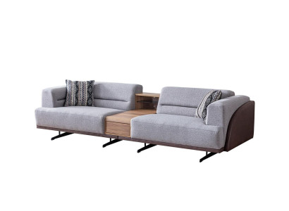 Gray Living room 3-Seater Luxurious Three Seater Sofa Upholstery Couches